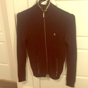 Black & Gold Ralph Lauren Zip Up